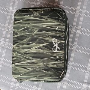 Anya Hindmarch Grass Pattern Zippered  Makeup Box